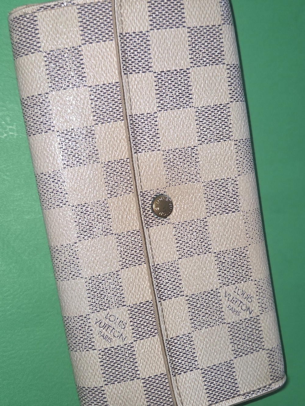 Louis Vuitton Damier Azur Sara Long Wallet